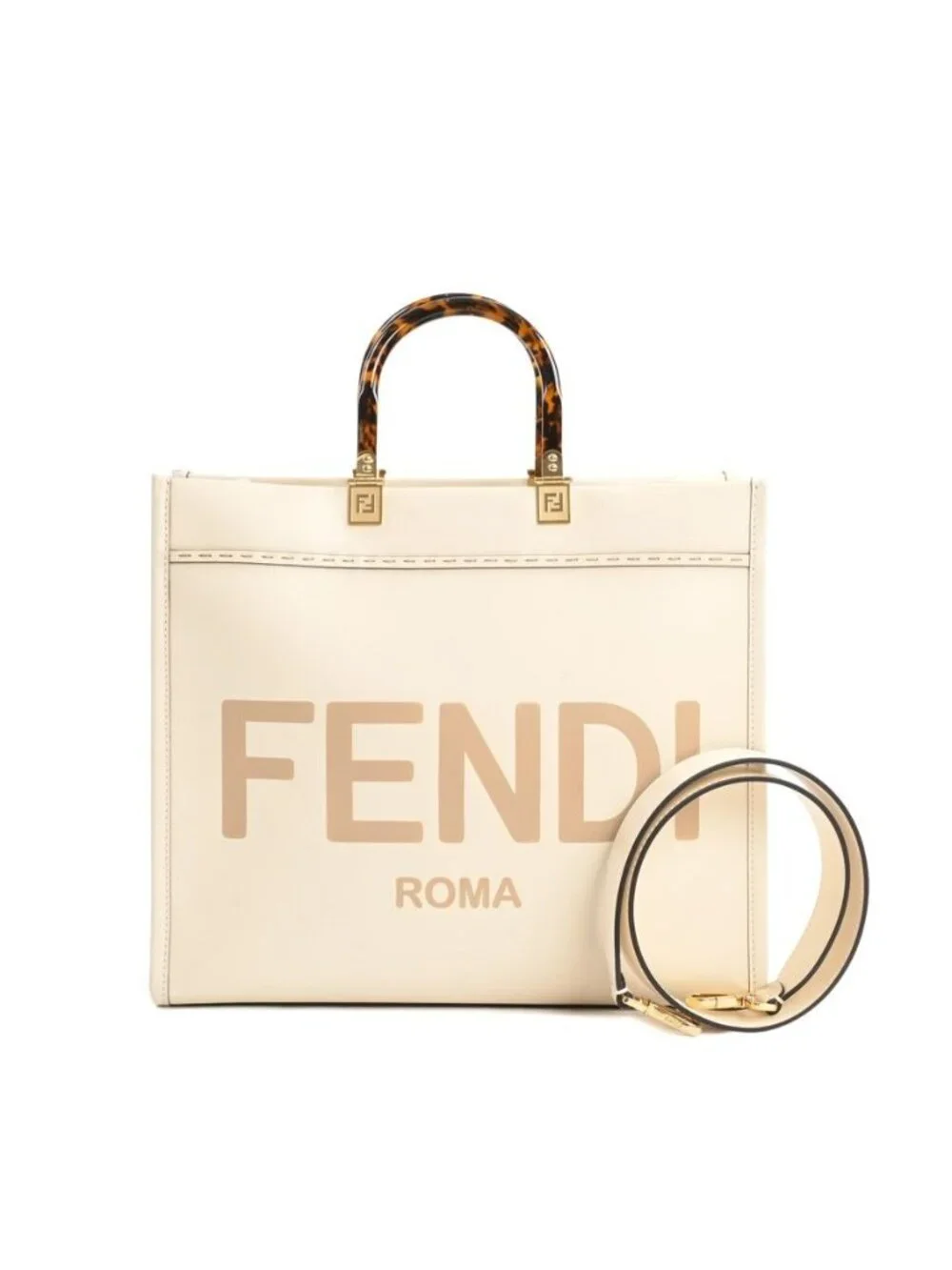 Fendi Tote Sunshine Ivory